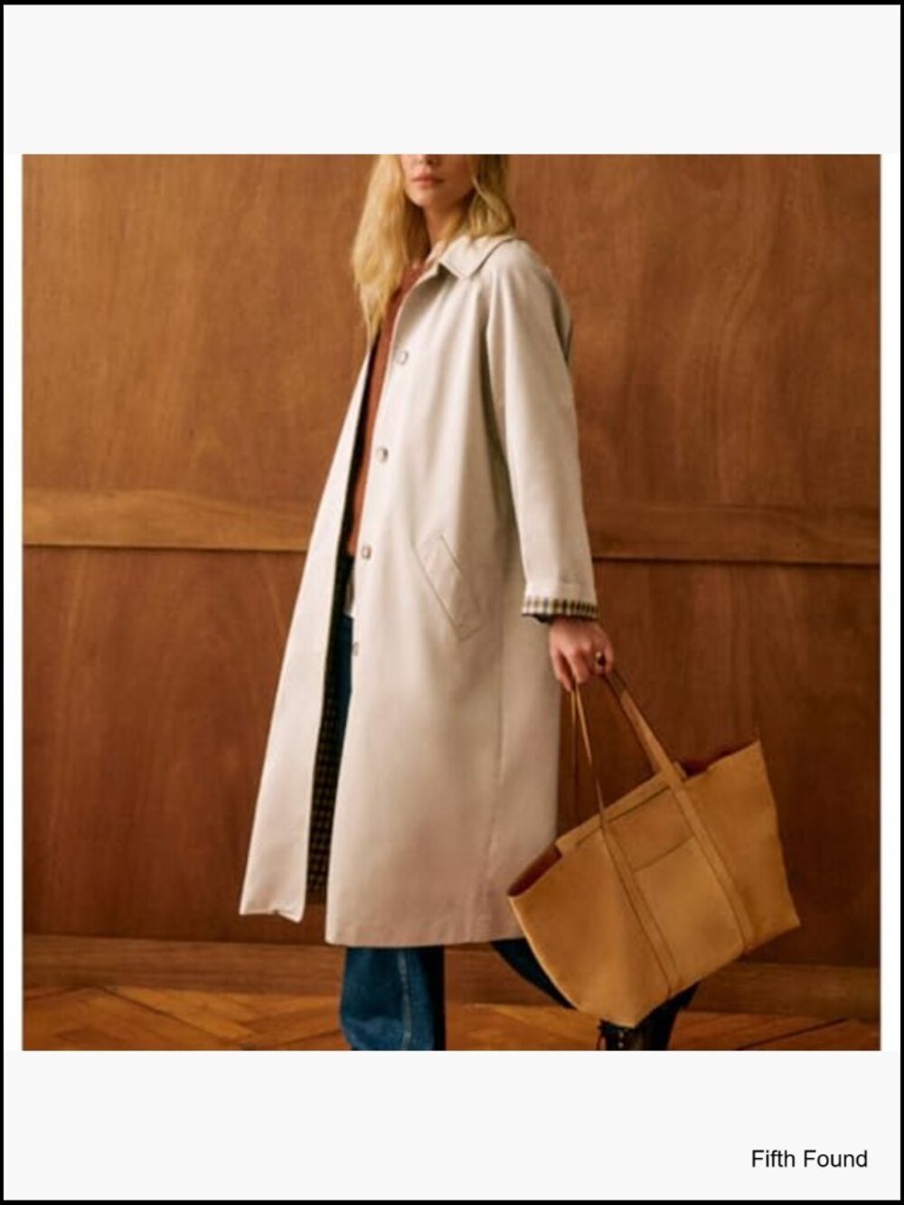 Long Trench Coat Single Breasted Oversized Windproof Fall Jacket - Picture 4 of 7